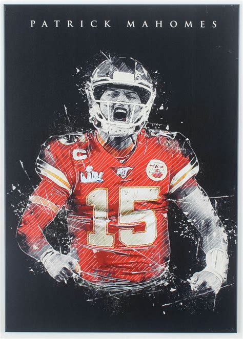 Patrick Mahomes Chiefs 12x17 Limited Edition Metal Art Print | Pristine ...