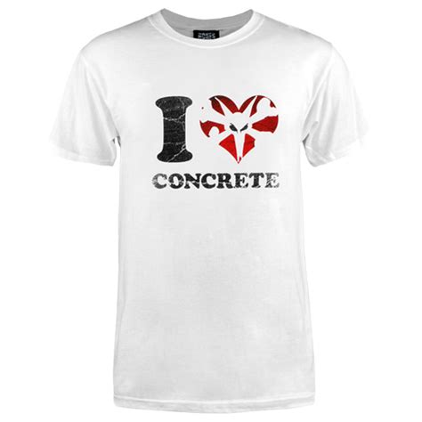 Bones Wheels - I Love Concrete T-Shirt Large White - Concrete Disciples Skatepark Locator and ...