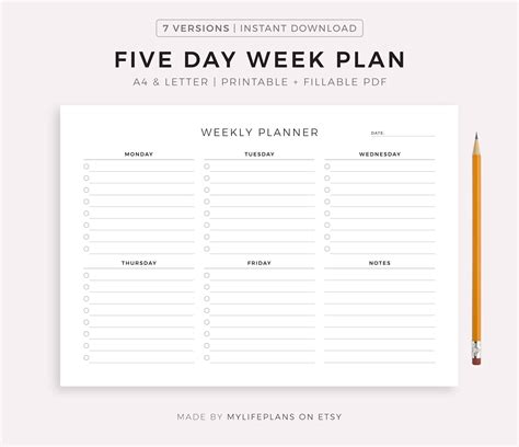 Paper Organization Printable Digital Planner Planner Printable Planner Office To-Do List Weekly ...