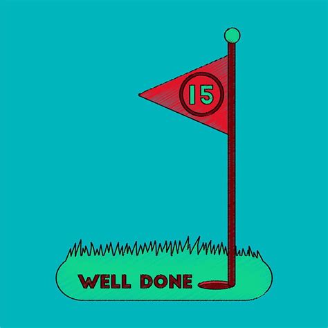 Flat shading style icon golf course well done vector eps ai | UIDownload