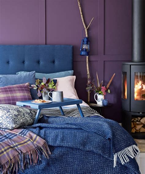 Create a happy home that you love with these eight easy tips | Purple bedrooms, Blue purple ...