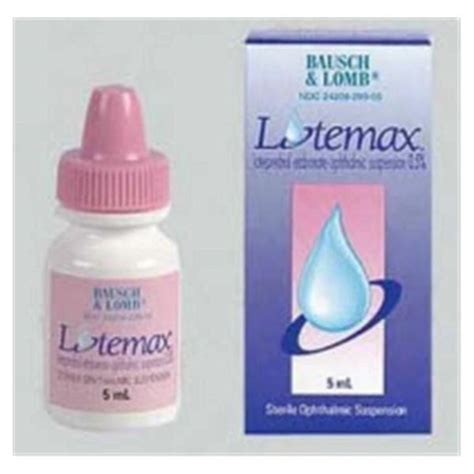 Lotemax Loteprednol Etabonate 0.5% Ophthalmic Drops Dropper Bottl ...