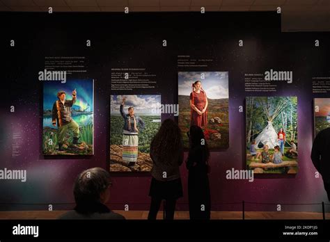 Art exhibit of Kent Monkman, a Canadian First Nations indigenous artist Stock Photo - Alamy