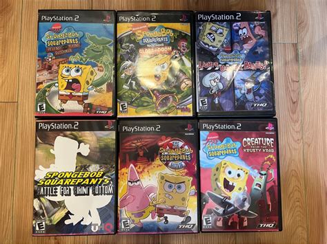 PS2 Games (SpongeBob collection), Video Gaming, Video Games, PlayStation on Carousell