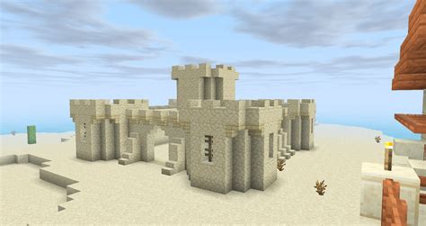 Just a sand castle : r/Minecraft