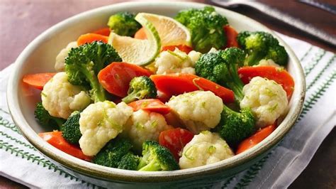 Steamed Vegetables with Chile-Lime Butter recipe from Betty Crocker