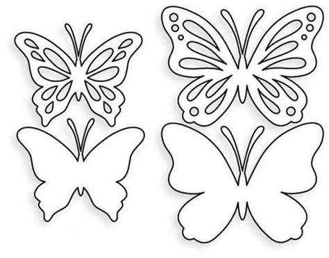 Mariposa 🦋 | Moldes de mariposas, Moldes para hacer mariposas, Flores ...