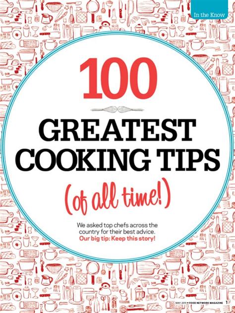 100 Greatest Cooking Tips (of all time!) : Chefs : Food Network | Food ...