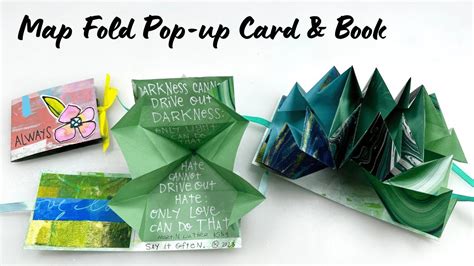 Turkish Map Fold Pop up Card and Book - YouTube