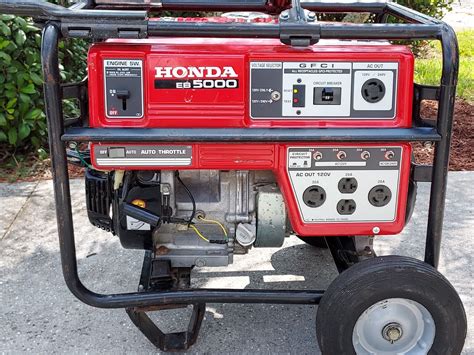 Honda EB 5000X Gas Powered Generator 11hp 120/240V 5 KVA 5000 Watt | eBay