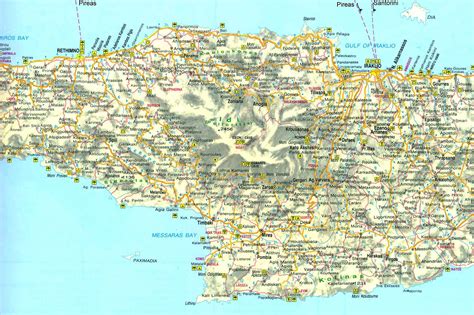 Crete Island Map - Crete • mappery