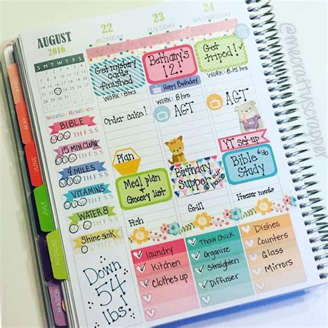 Bottom is list for all days | Planner addicts, Plan planner, Planner ...