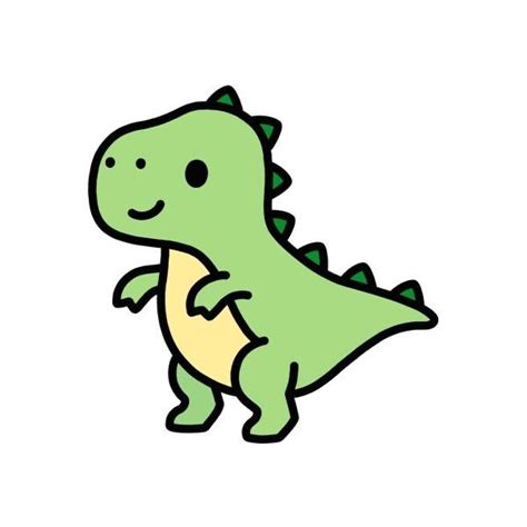 Pin by Littlebundless on Cute pics | Easy dinosaur drawing, T-rex ...