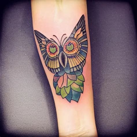 an owl and butterfly tattoo | Stable Diffusion | OpenArt