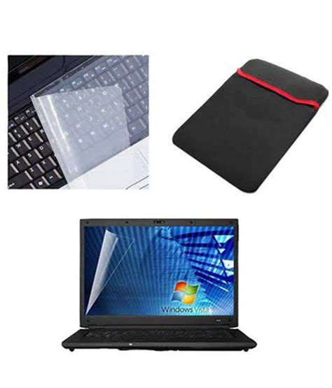 Dealmart Laptop Screen Guard & Key Protector With Laptop Protection Sleeve For All Laptops Size ...