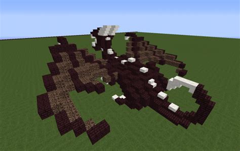 Minecraft Dragon Statue Schematic