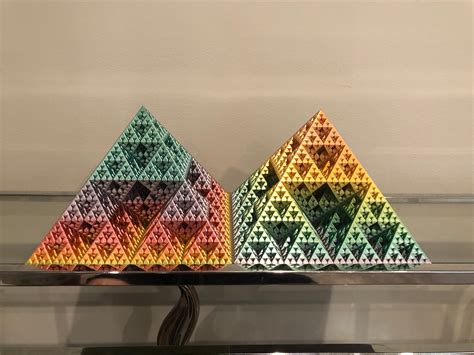 3D Printed Sierpinski Triangle Fractal Pyramid | Etsy