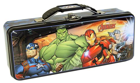 Tote Box - Marvel - Avengers Metal Case tin739407 - Walmart.com