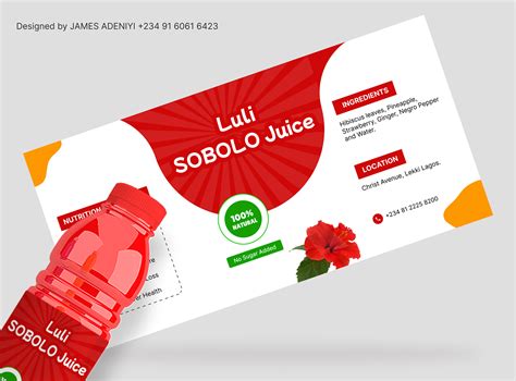 Bottle Label Design for LULI SOBOLO JUICE on Behance