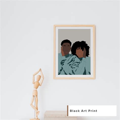 Black Love Art Black Love Wall Art Black Couples Wall Art - Etsy