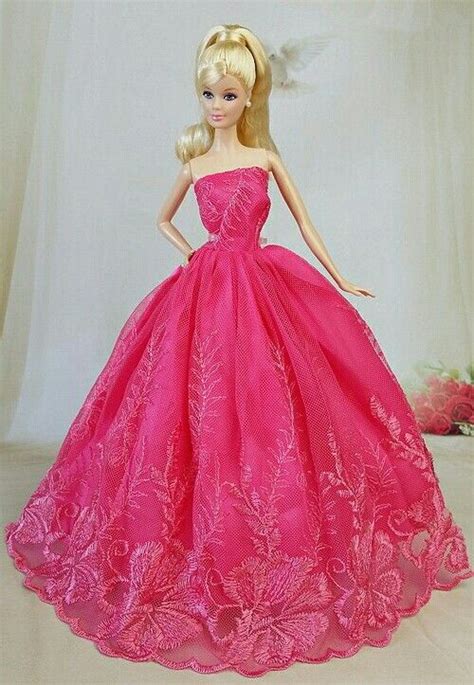 Pink net dress for BArbie | Barbie pink dress, Barbie dress, Dresses