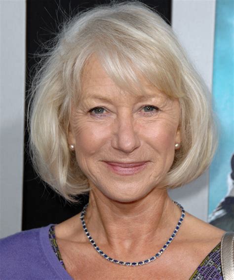 Helen Mirren Medium Straight Casual Hairstyle