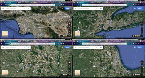 Relative size of the 4 largest metro areas of the United States [1920x1080] : r/MapPorn