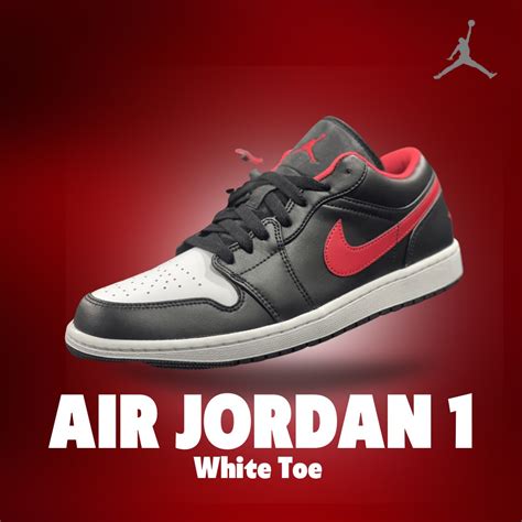 Air Jordan 1 Low - White Toe - Size 9.5 and 10, Men's Fashion, Footwear ...