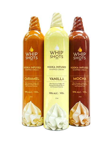 Whip Shots Vodka Infused Whipped Cream Bundle (375ML) – 3brothersliquor