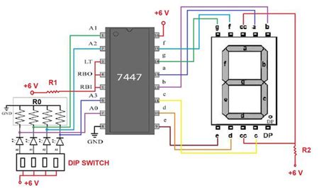 7447 IC BCD to 7-Segment Decoders/Drivers Common Anode | Makers Electronics