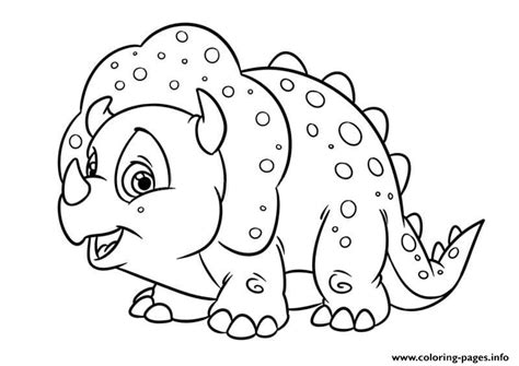 Little Triceratops Baby Coloring page Printable