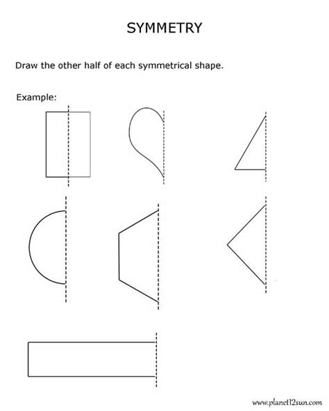 Free Printable Lines Of Symmetry Worksheets