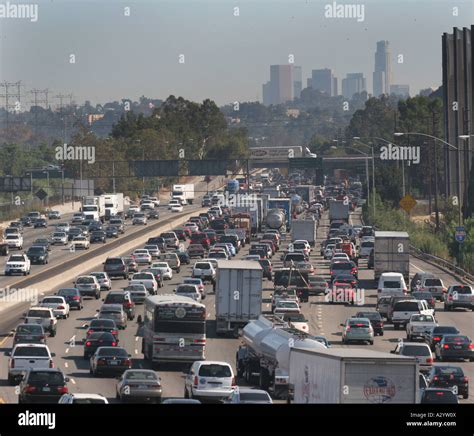 Traffic jam on Interstate 5 in Los Angeles California Stock Photo - Alamy