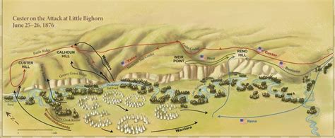 Image result for detailed map battle little bighorn | Battle of little bighorn, Custer, American ...