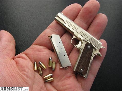 ARMSLIST - For Sale: Hand Made 1:3 Scale Miniature Colt M1911 Gun Firearms w/ Walnut ...