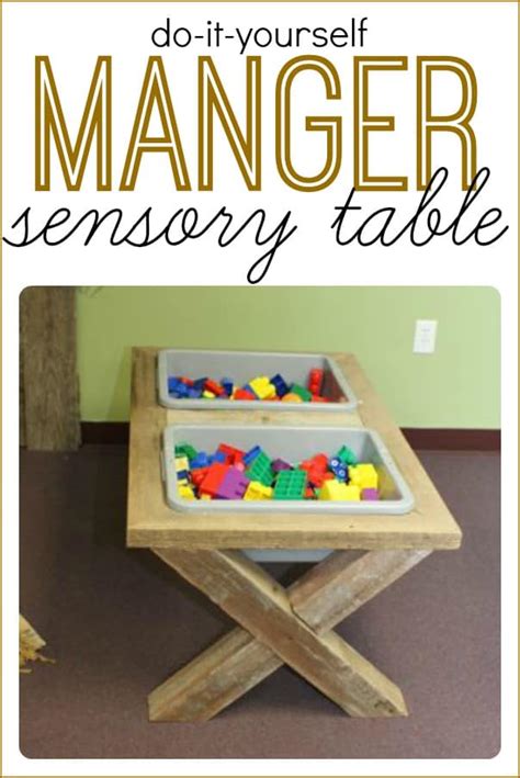 DIY Sensory Table that looks like a Manger - I Can Teach My Child!