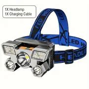 LED Headlamp - Rechargeable, Waterproof - Temu