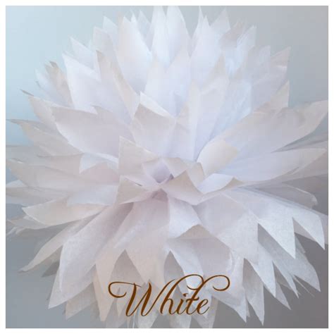 Tissue Paper Pom Poms: White or Choose Your Colors Baby Shower/ Nursery ...