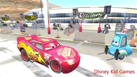 Disney Pixar Lightning McQueen Cars Movie Game 20 - Sun Valley Raceway - YouTube