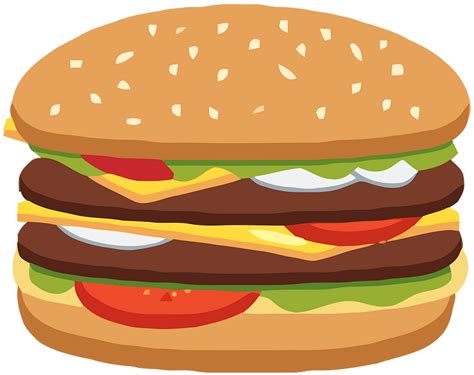 Hamburger (#4) clipart. Free download transparent .PNG | Creazilla