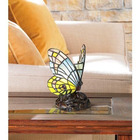 Butterfly in Flight 7 1/2" High Tiffany-Style Accent Lamp - #86751 | Lamps Plus | Tiffany style ...