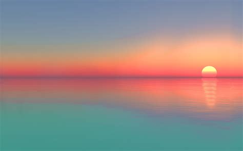 3840x2400 Calm Sunset Ocean Digital Art 5k 4K ,HD 4k Wallpapers,Images,Backgrounds,Photos and ...