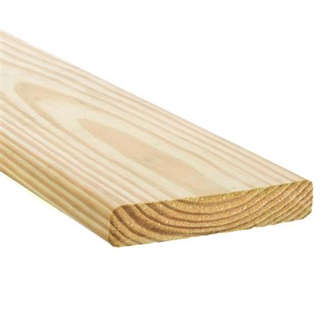 Shop Top Choice Radius Edge Pressure Treated Southern Yellow Pine Deck Board (Actual: 1-in x 5.5 ...