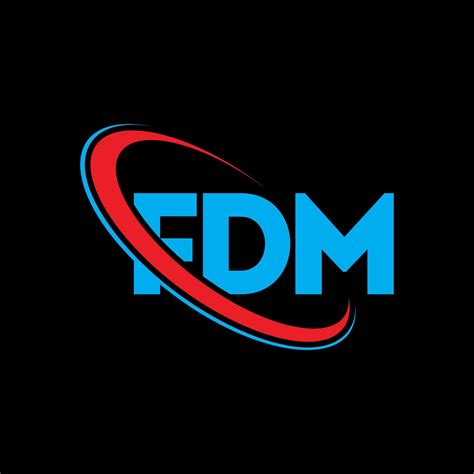 FDM logo. FDM letter. FDM letter logo design. Initials FDM logo linked ...