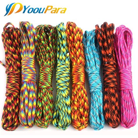 Wholesale 25FT Random colors Paracord 550 Parachute Cord Rope Cuerda ...