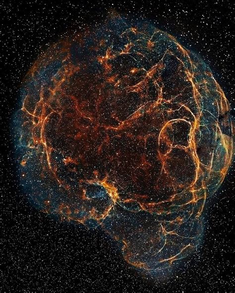 Meet the (Flying) Spaghetti Nebula, a supernova remnant 40,000 years after the explosion, 150 ...