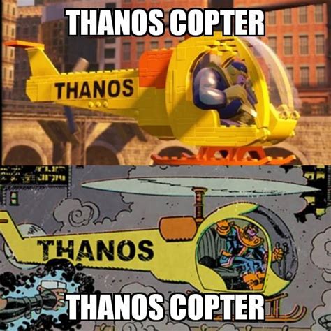 Thanos copter | Thanoscopter | Know Your Meme