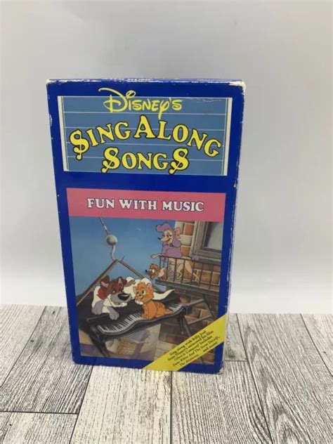 DISNEY’S SING ALONG Songs Fun With Music VHS Video Tape VTG Oliver Co ...