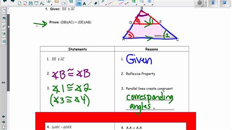 Similarity Proofs (last 3 steps) - YouTube