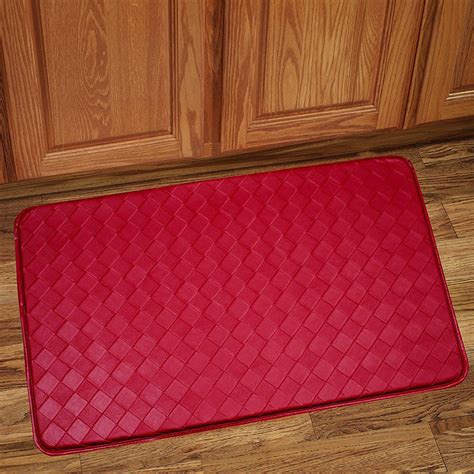 Anti Fatigue Kitchen Floor Mat Rug, Diamond Red Kitchen Rugs Ideas, Kitchen Mats Floor, Kitchen ...